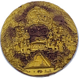 Gold Mayan Head Coin