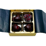Chocolate Hearts with Freeze Dried Raspberry Quartet